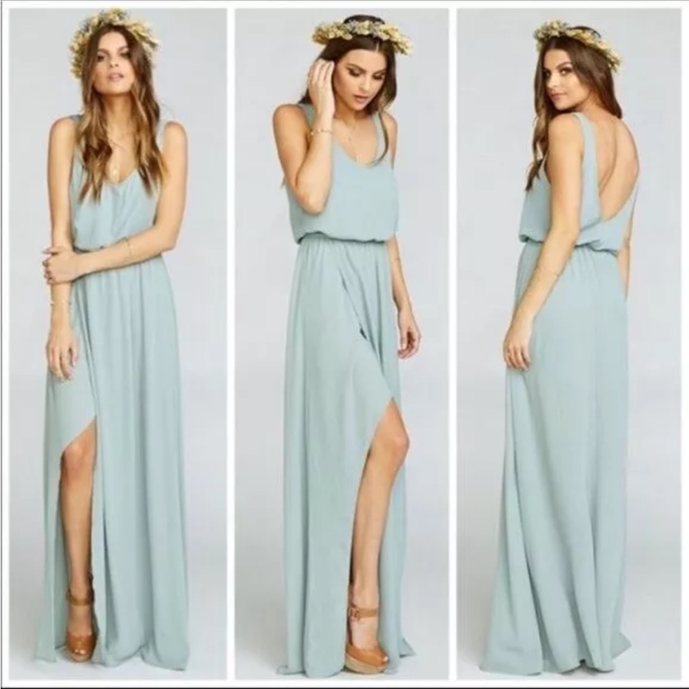 Show Me Your MuMu Kendall Sage Maxi Dress